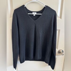 Apt. 9 100% Cashmere Cozy Black Sweater